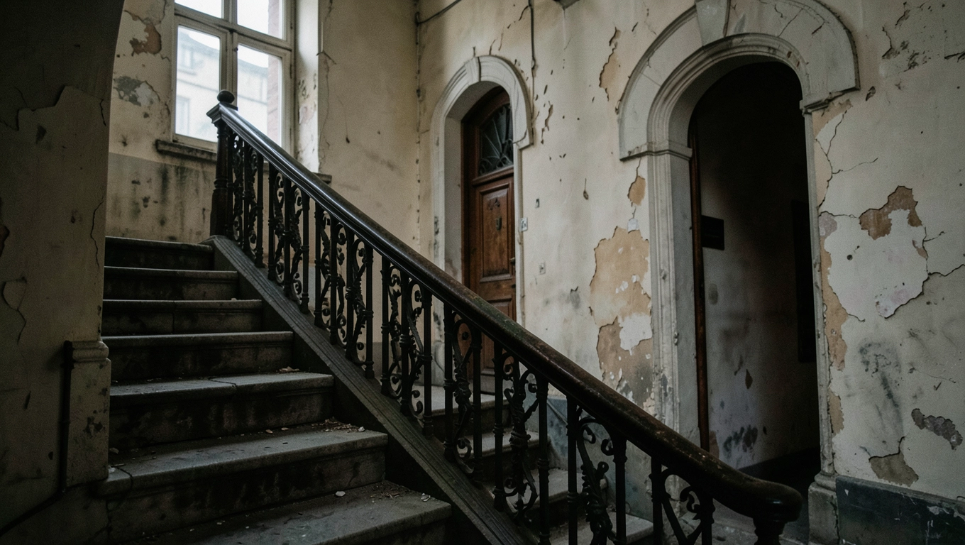 Klatka schodowa w kamienicy