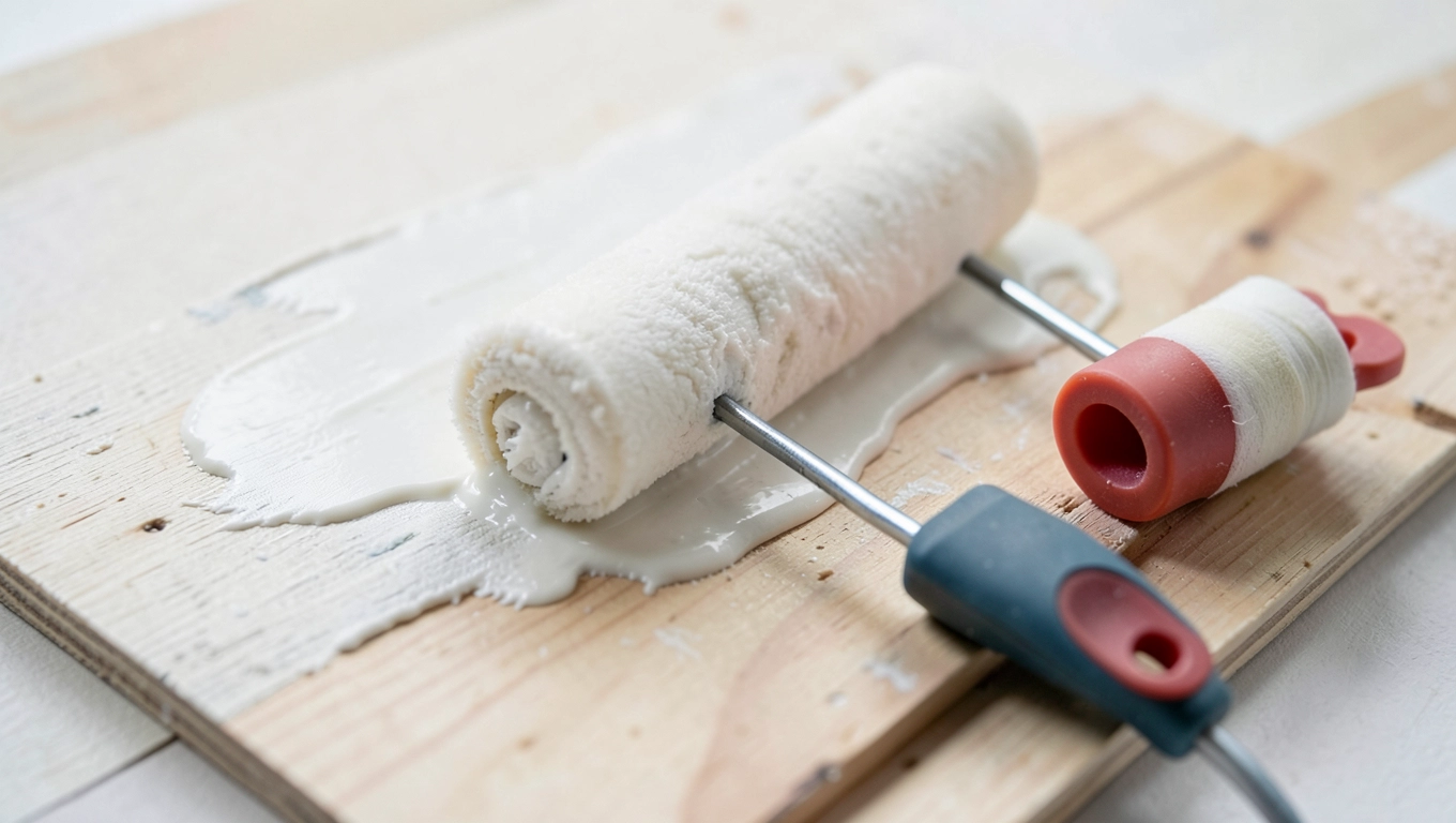 Klejenie tapety na sklejce