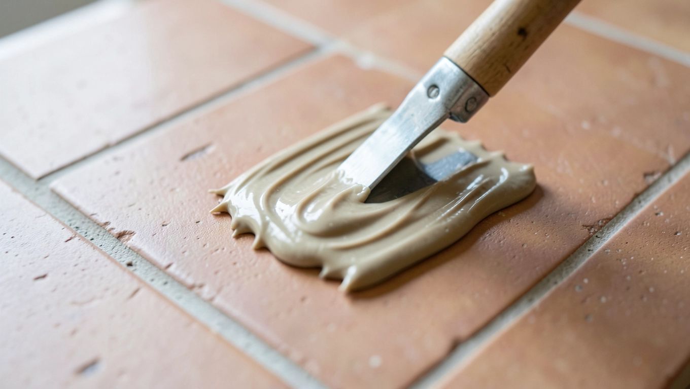 Klejenie terakoty szpachlą zębatą