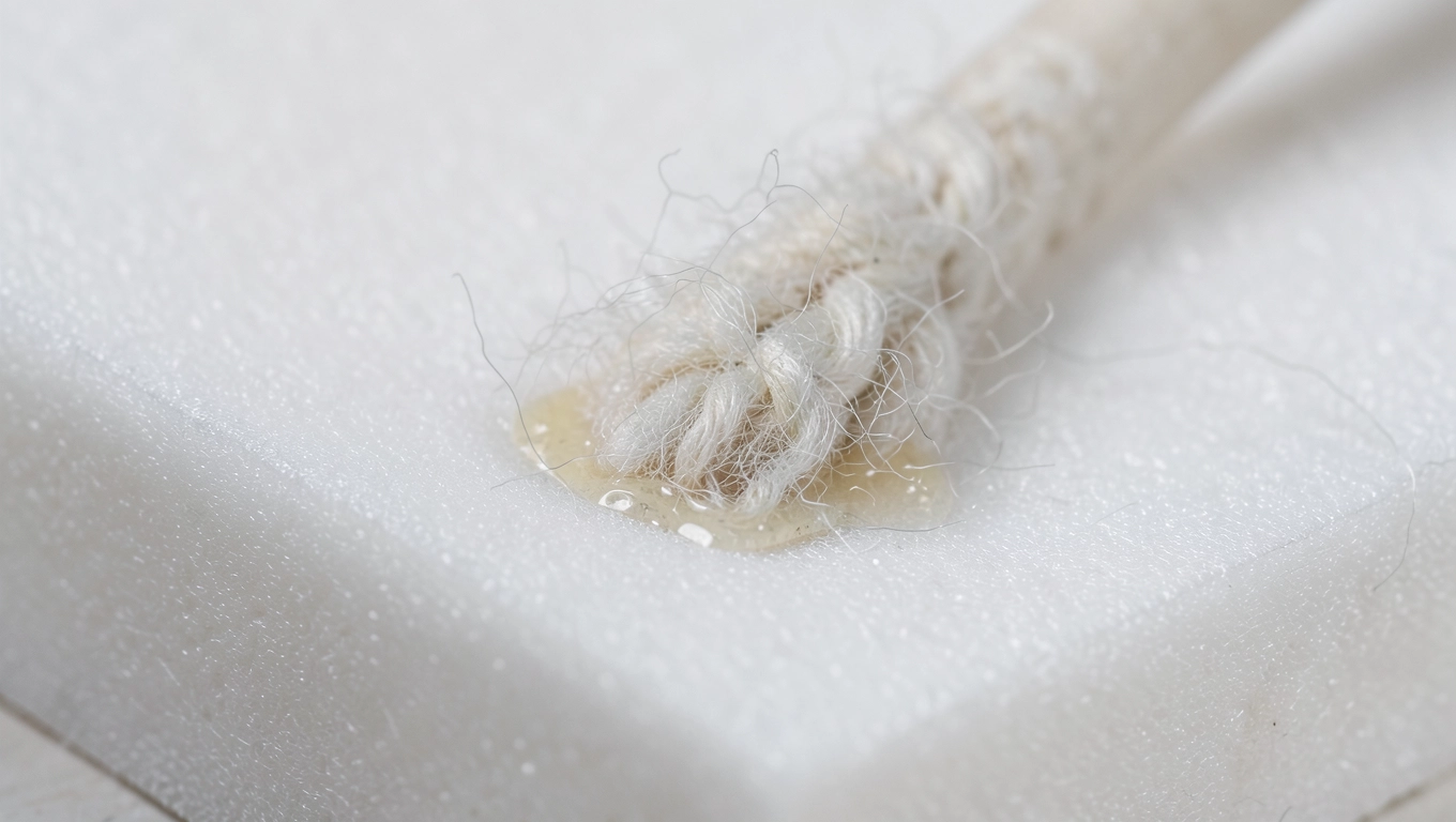 Klejenie wełny na piankę