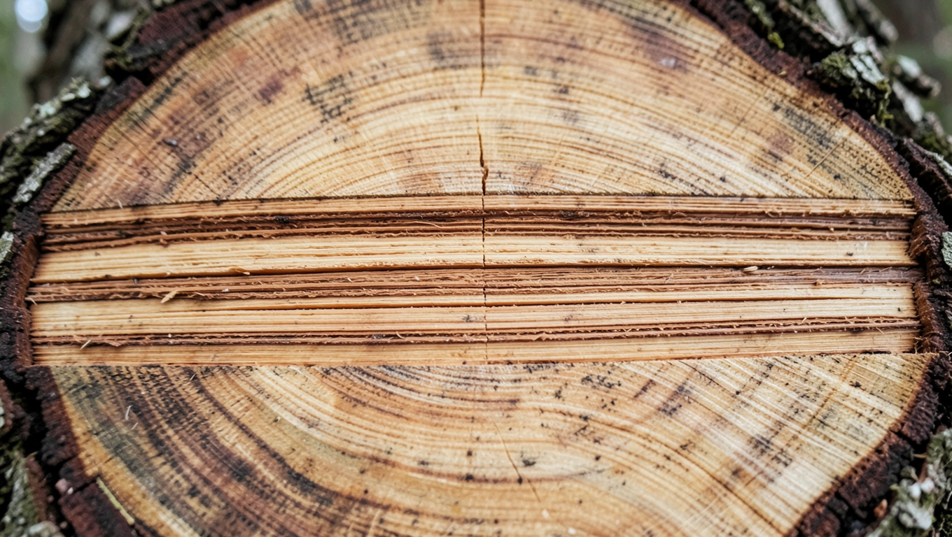 Laminaty konstrukcyjne w naturze: drewno