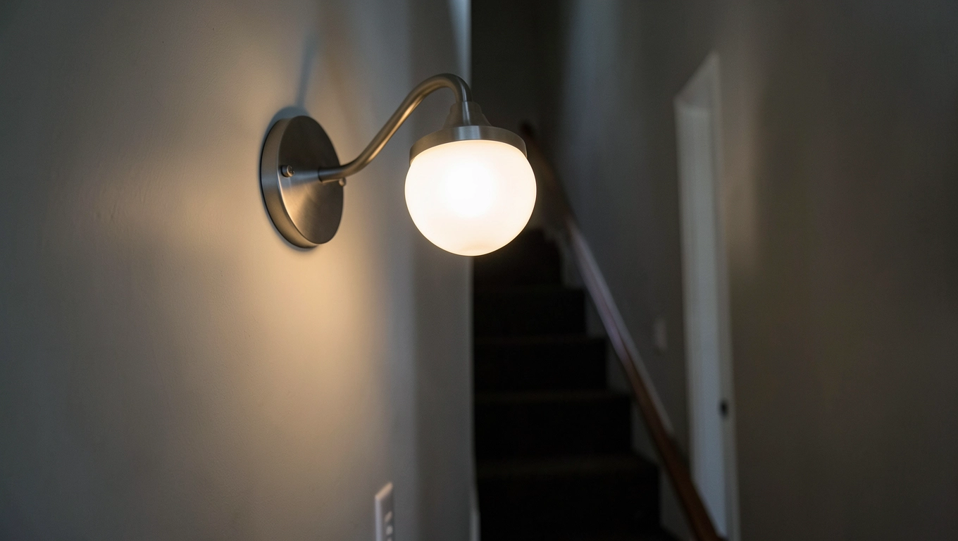Lampa na klatkę schodową na sciane