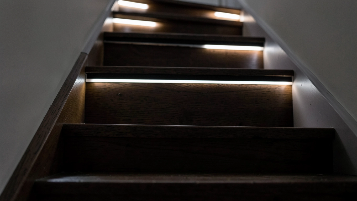 Lampki schodowe na baterie