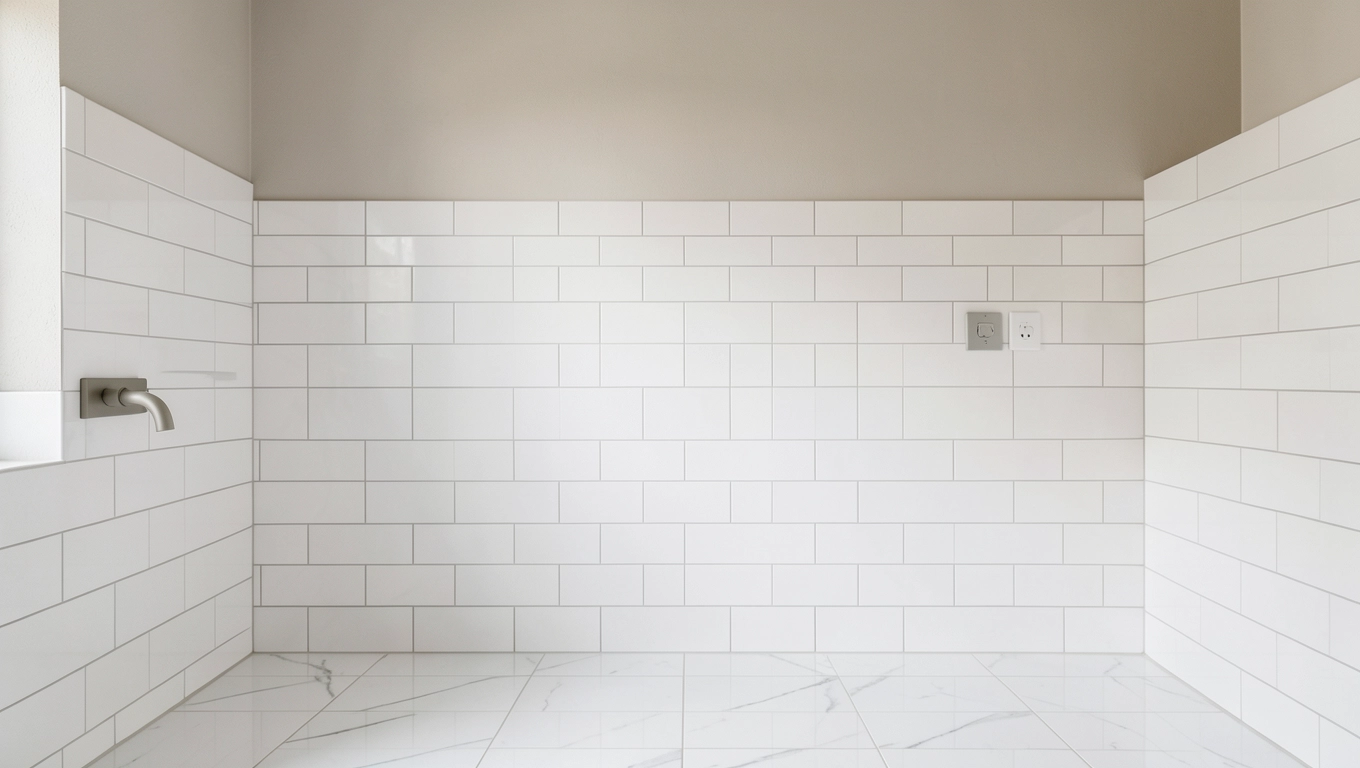 Łazienka kafelki do połowy ściany