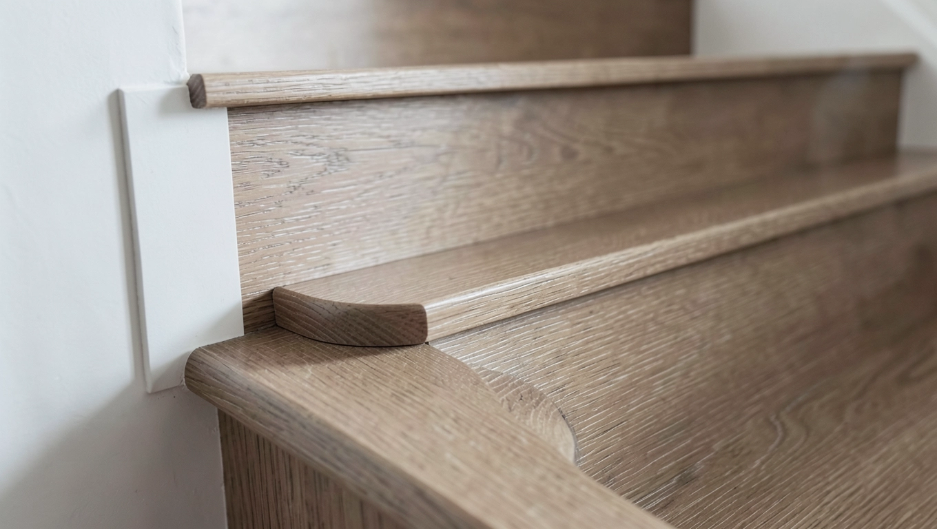 Listwy wykończeniowe do paneli na schody