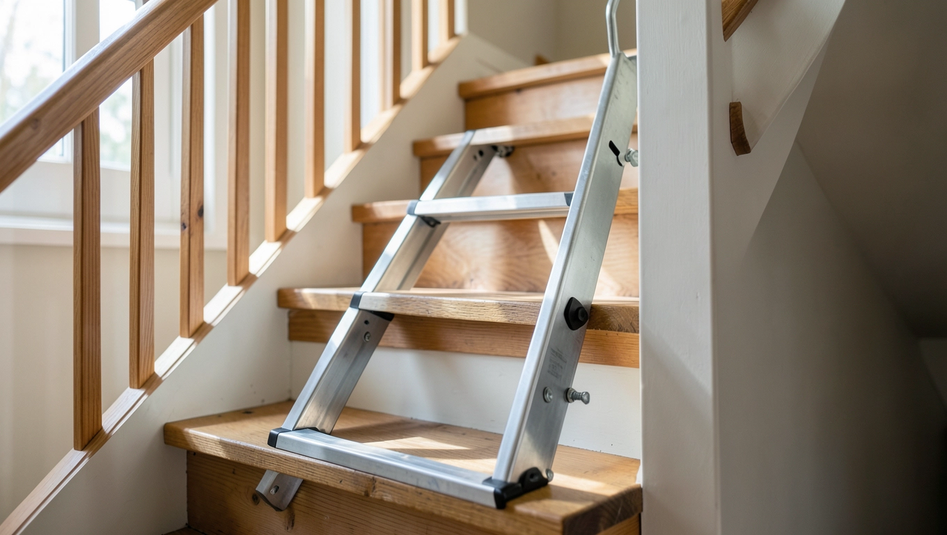 Mała drabina na schody