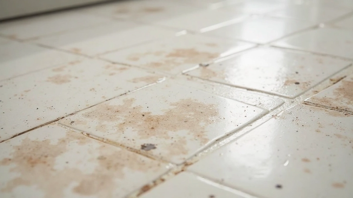 Matowe plamy na gresie szkliwionym