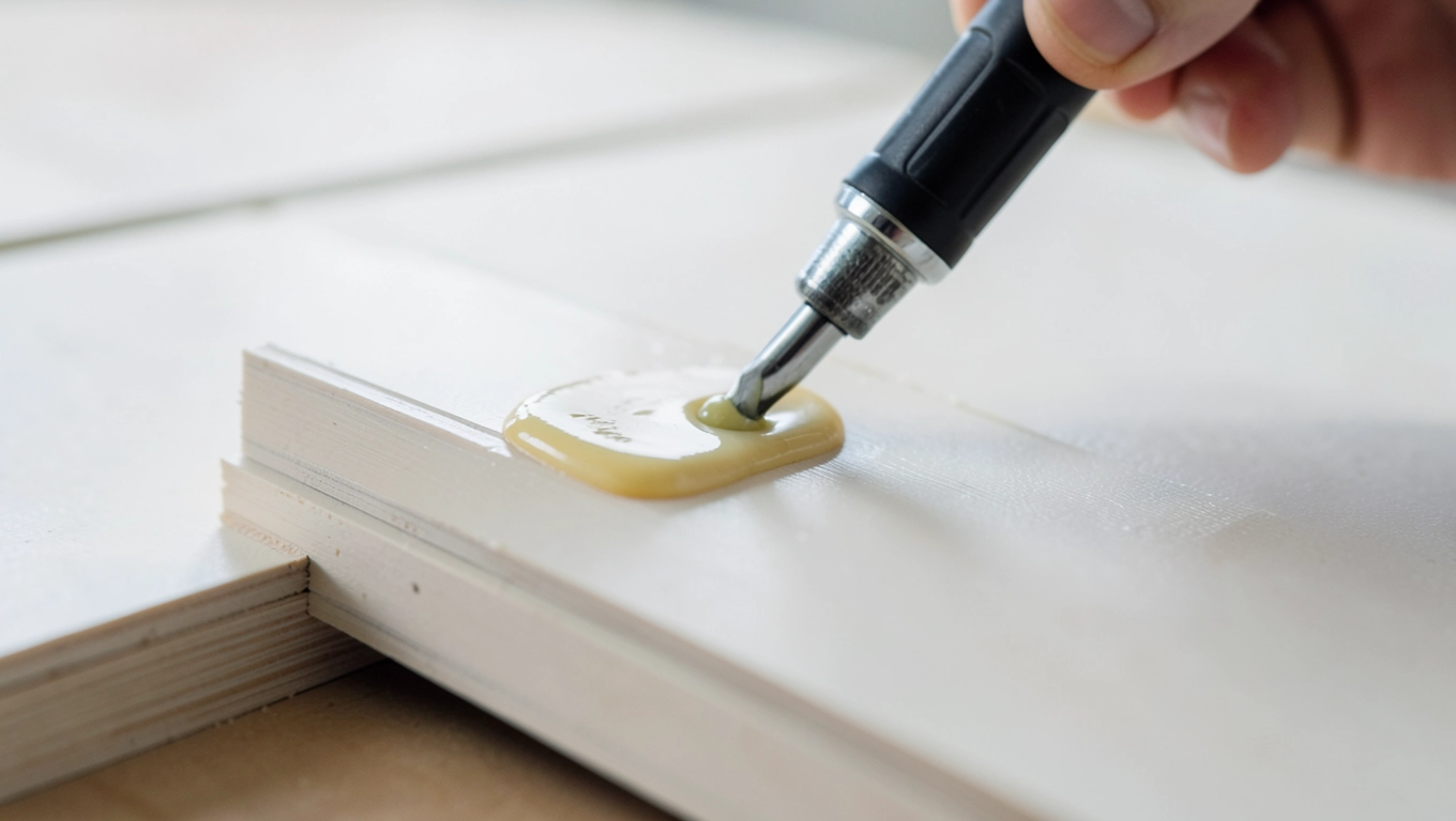 Montaż lameli na klej