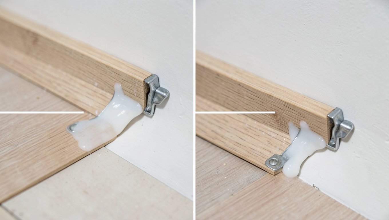 Montaż listwy MDF na klej czy klipsy