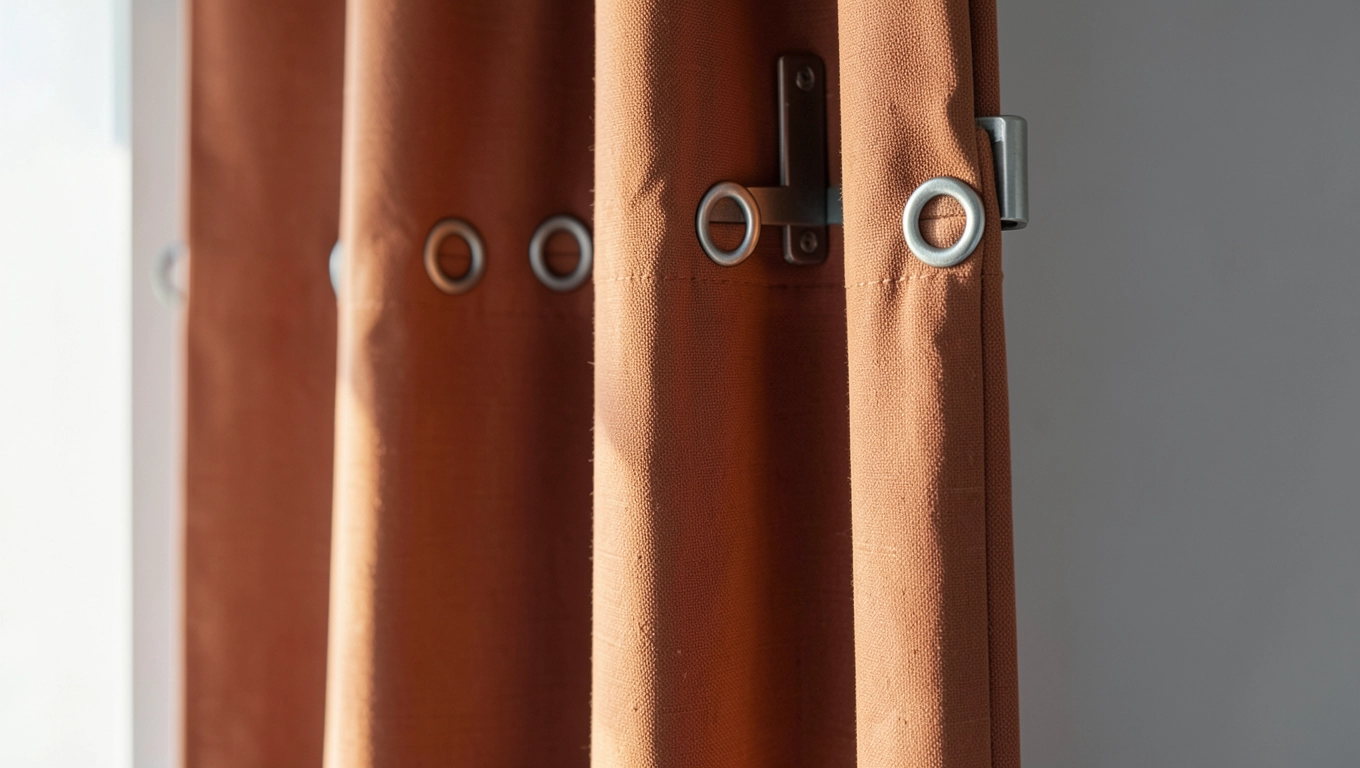 Montaż zasłon terakota przelotki i systemy