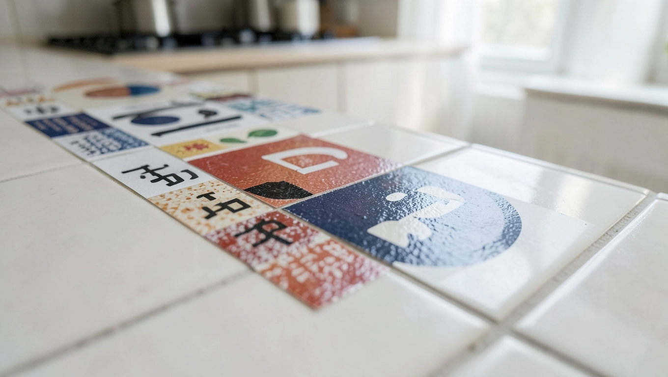 Naklejki na kafelki w kuchni