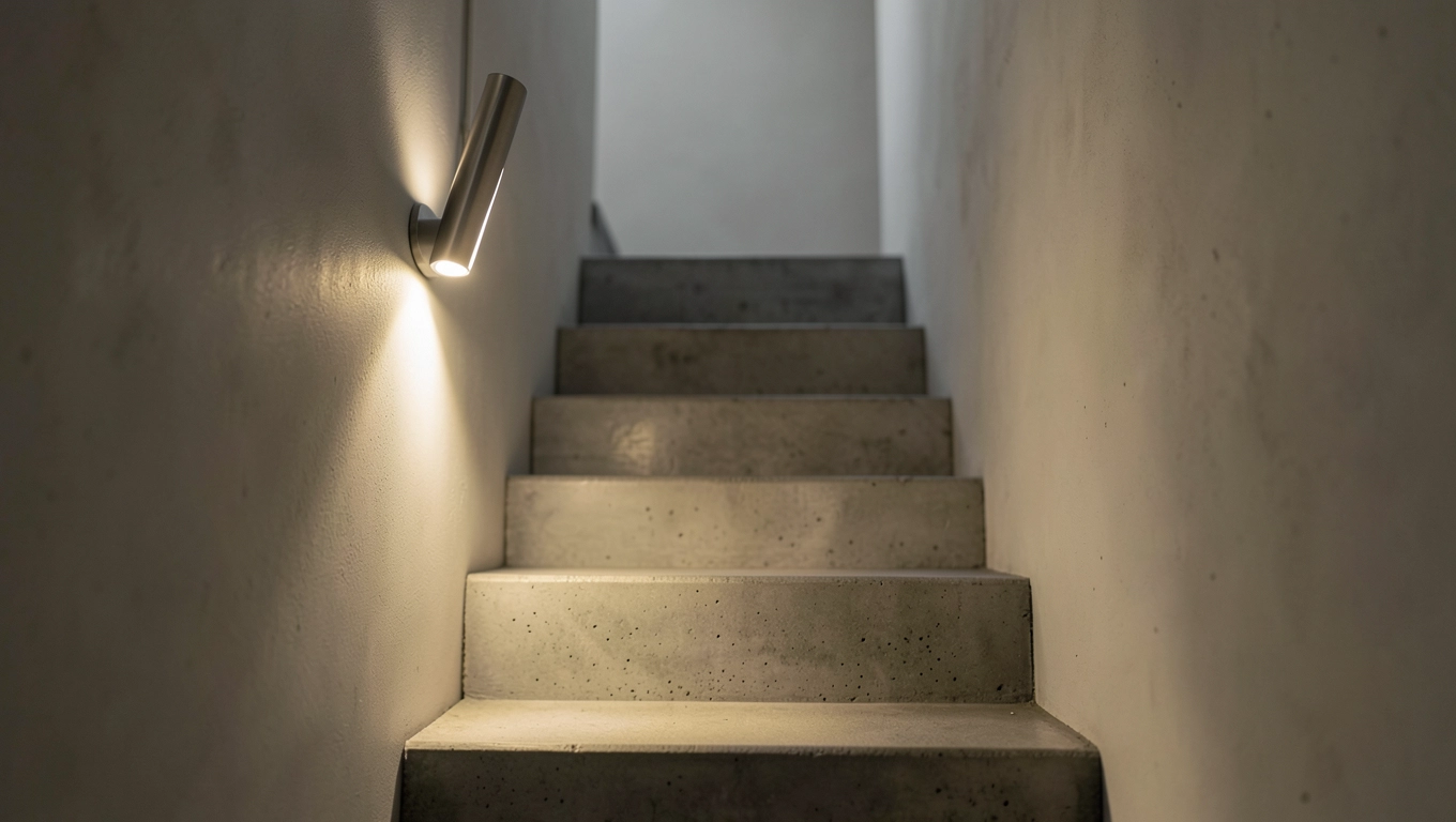 Nowoczesna lampa na klatkę schodową