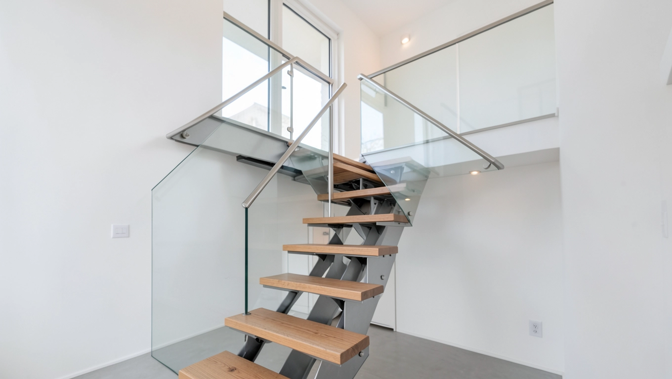 Nowoczesne schody na antresolę