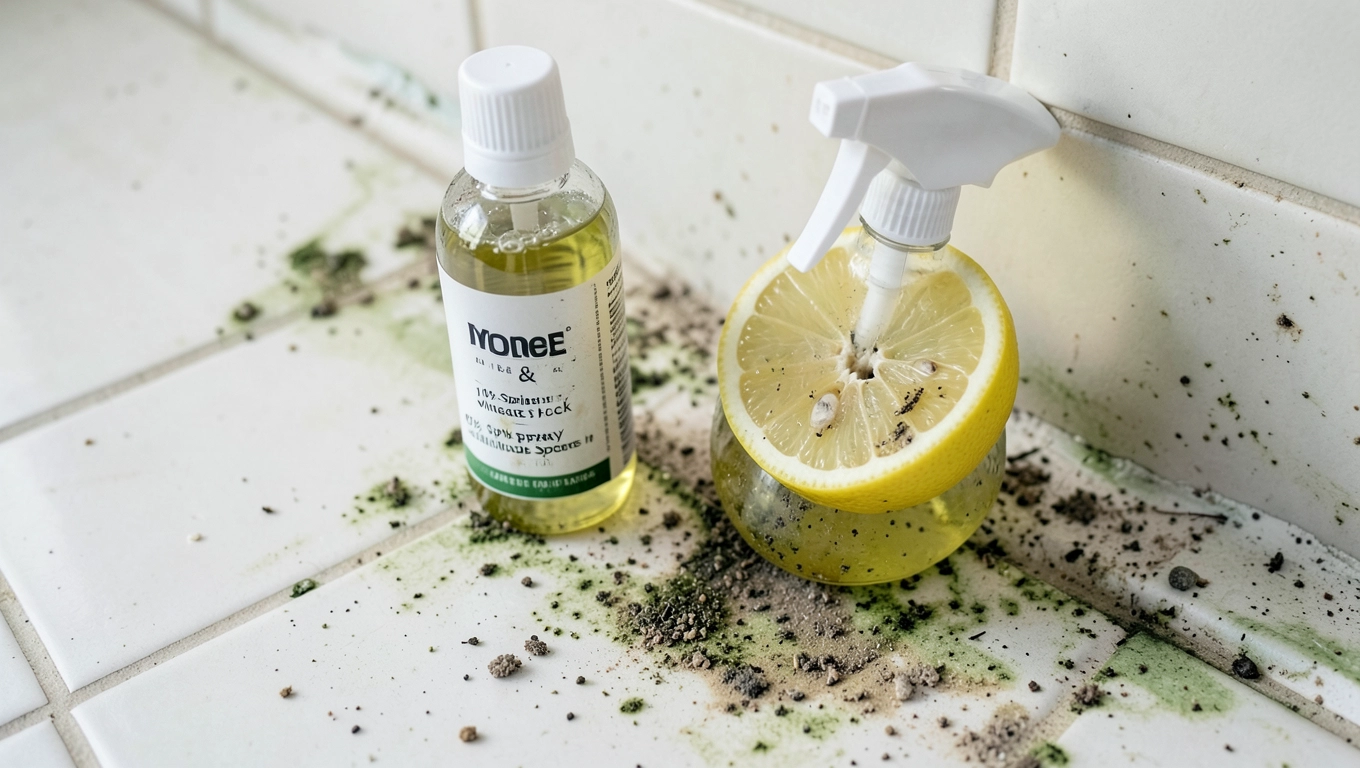 Ocet i cytryna do fug z grzybem
