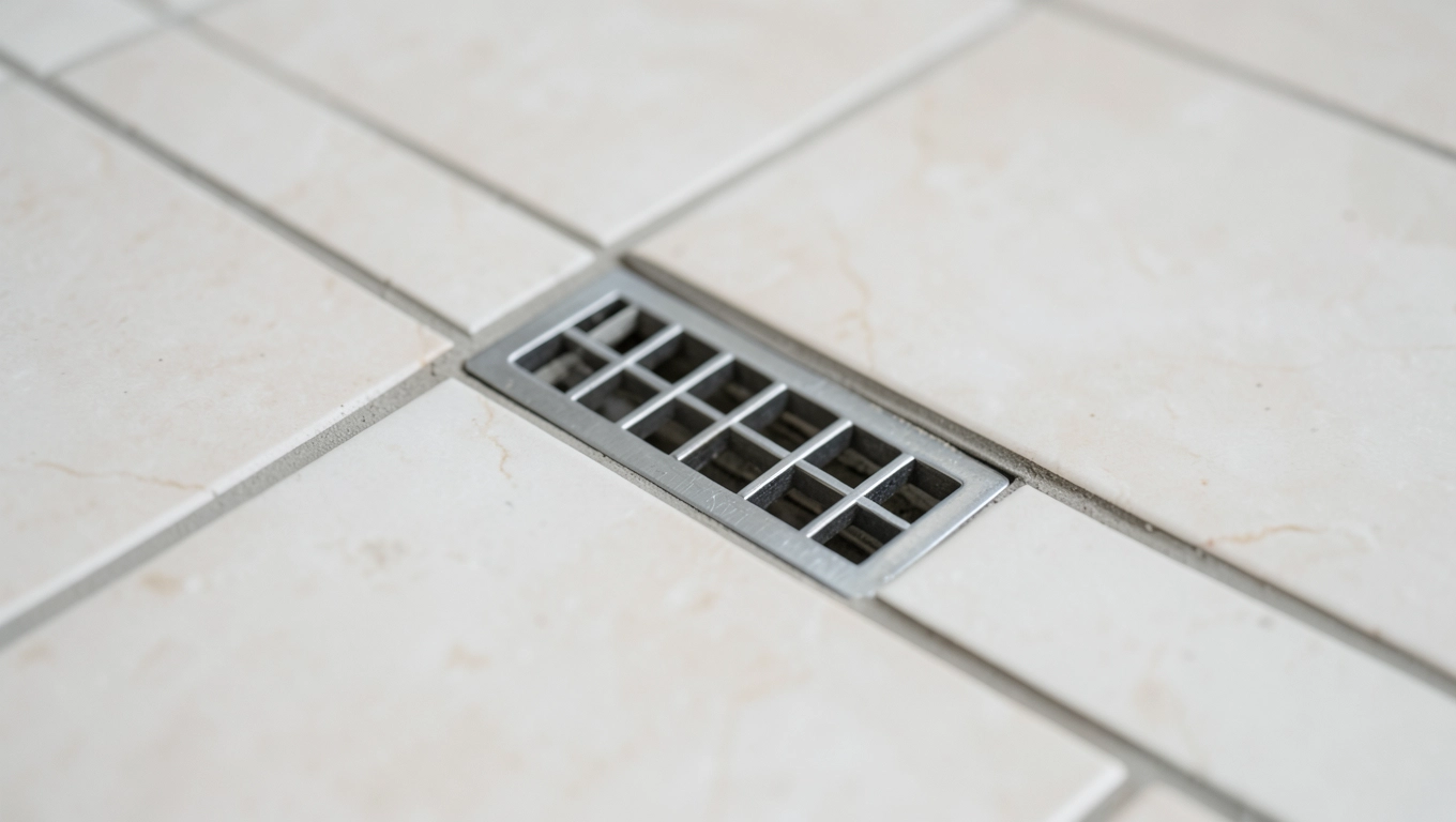 Odpływ liniowy z wklejoną płytką