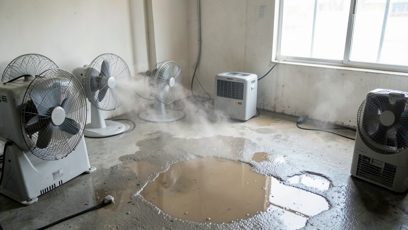 Osuszanie posadzki po zalaniu cena