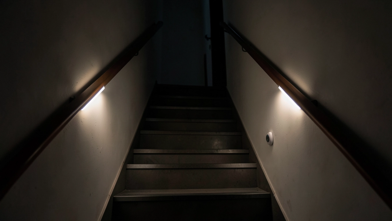 Oświetlenie klatki schodowej LED z czujnikiem ruchu