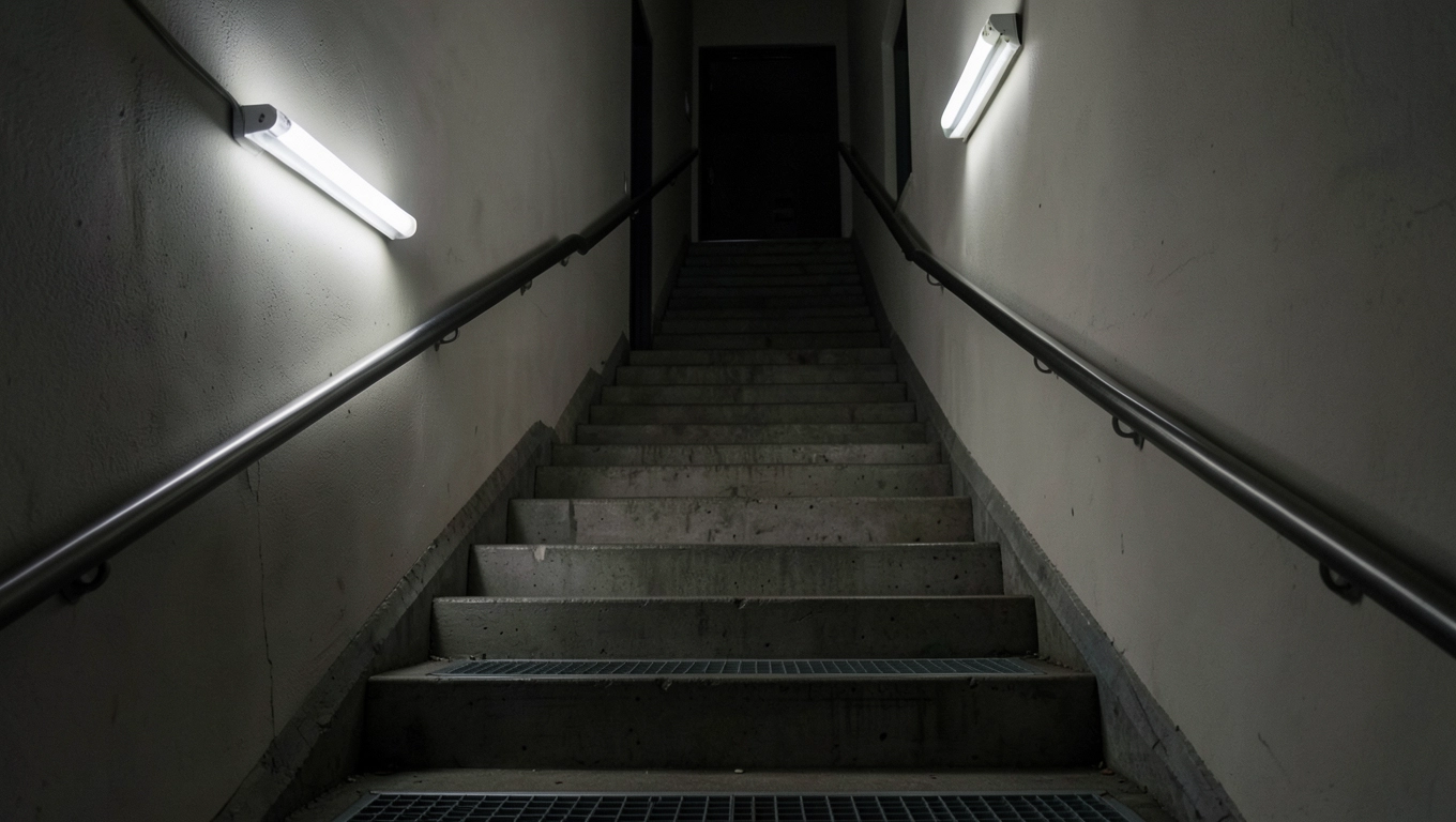 Oświetlenie klatki schodowej w bloku