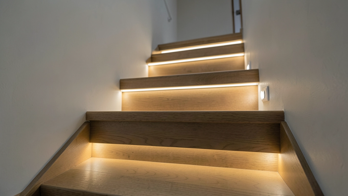 Oświetlenie schodowe montaż