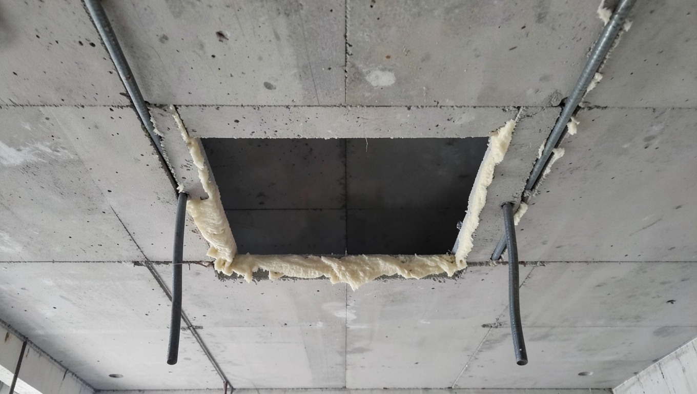 Otwór w stropie na schody pozwolenie