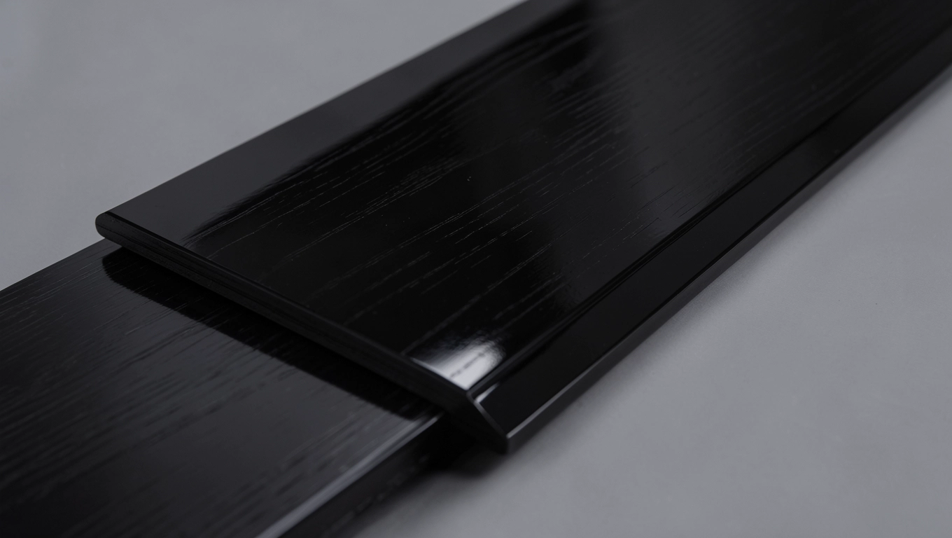 Panele podłogowe czarne połysk