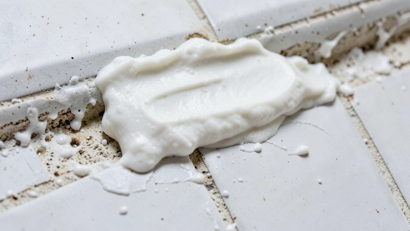 Pasta z sody na pleśń w fugach