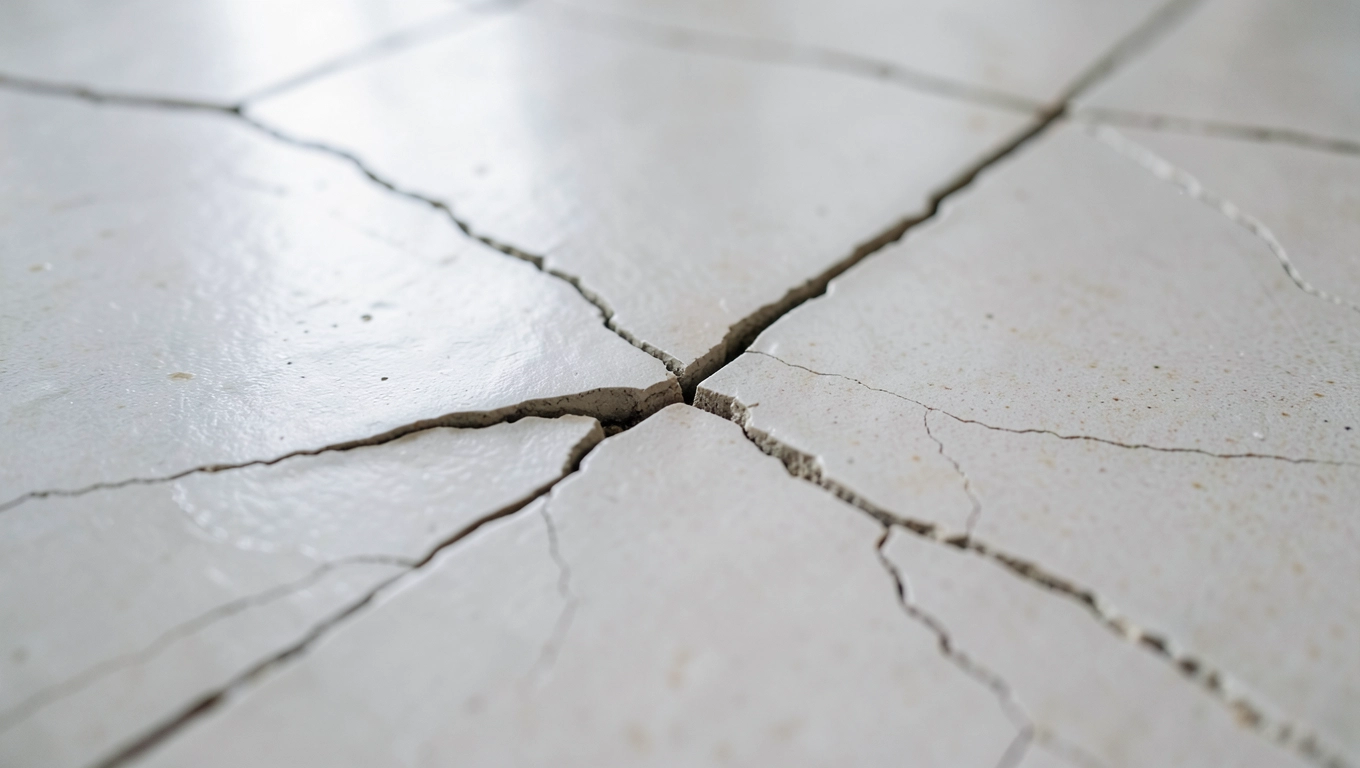 Pękające płytki na podłodze