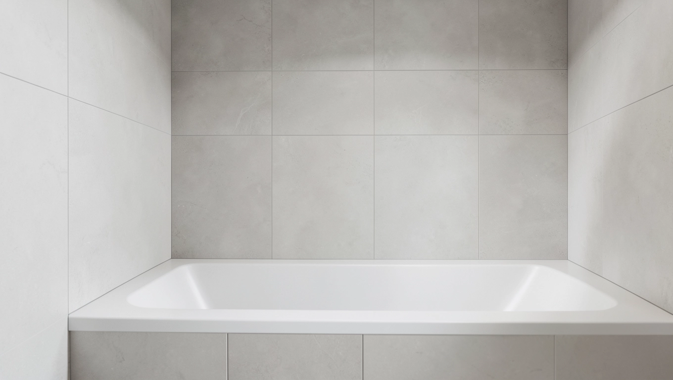 Płytki bez fugi w łazience