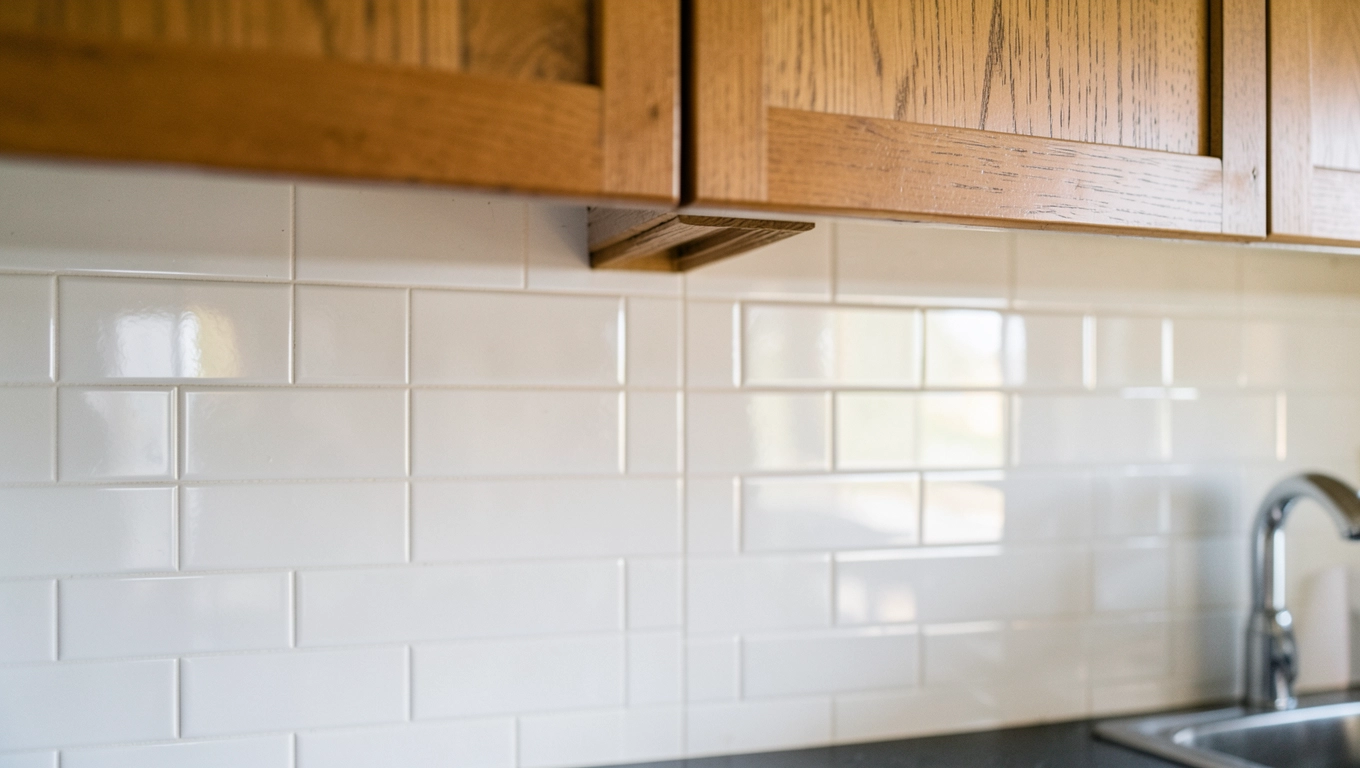 Płytki do kuchni na ścianę między szafkami