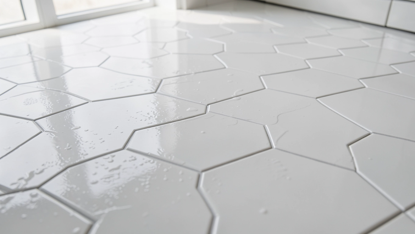 Płytki do połowy w łazience