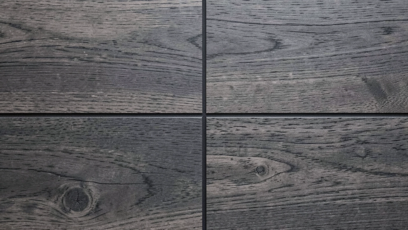 Płytki drewnopodobne fuga antracyt