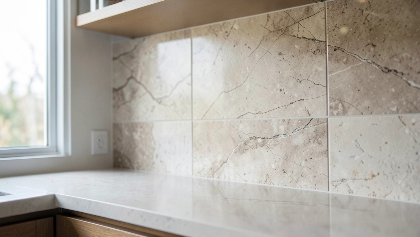 Płytki imitujące kamień do kuchni