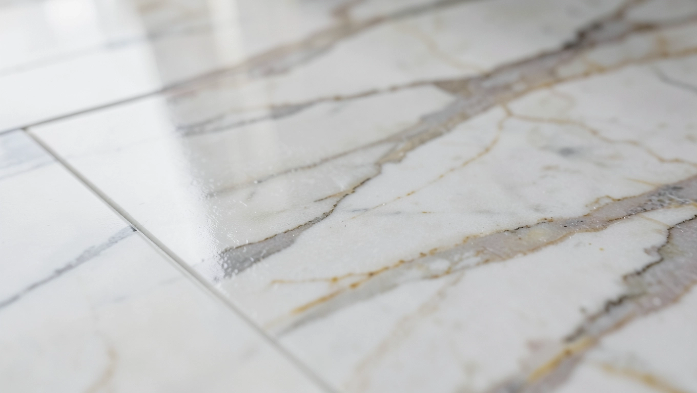 Płytki imitujące marmur na podłogę