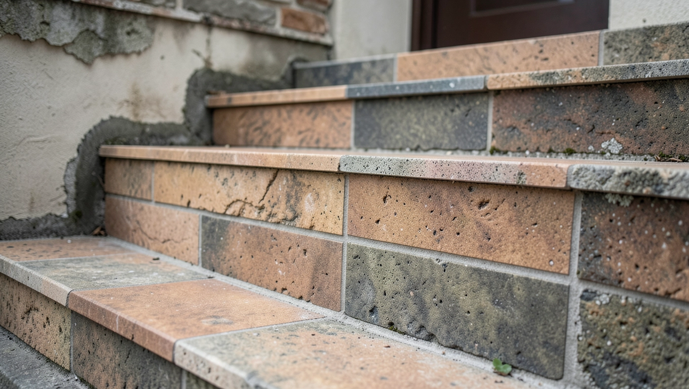 Płytki na schody zewnętrzne z kapinosem Opoczno