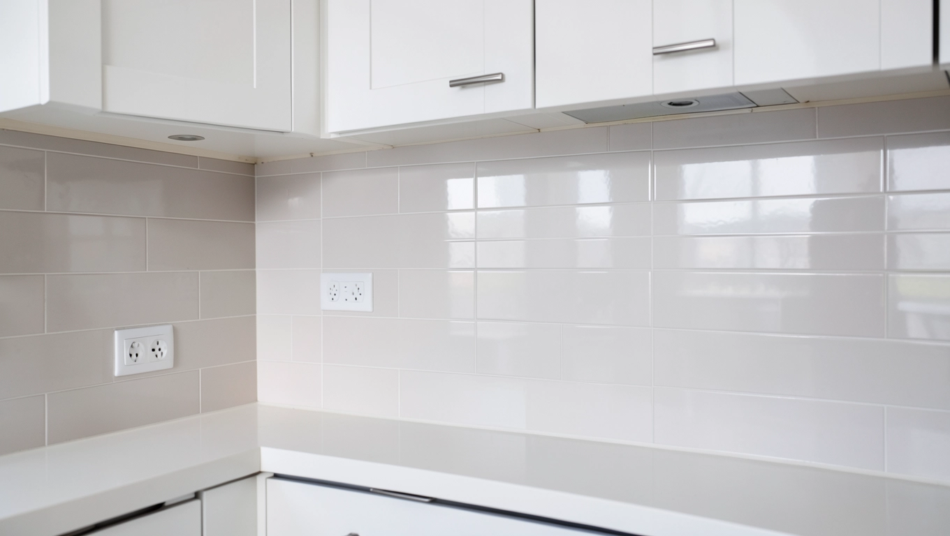Płytki pod szafkami w kuchni