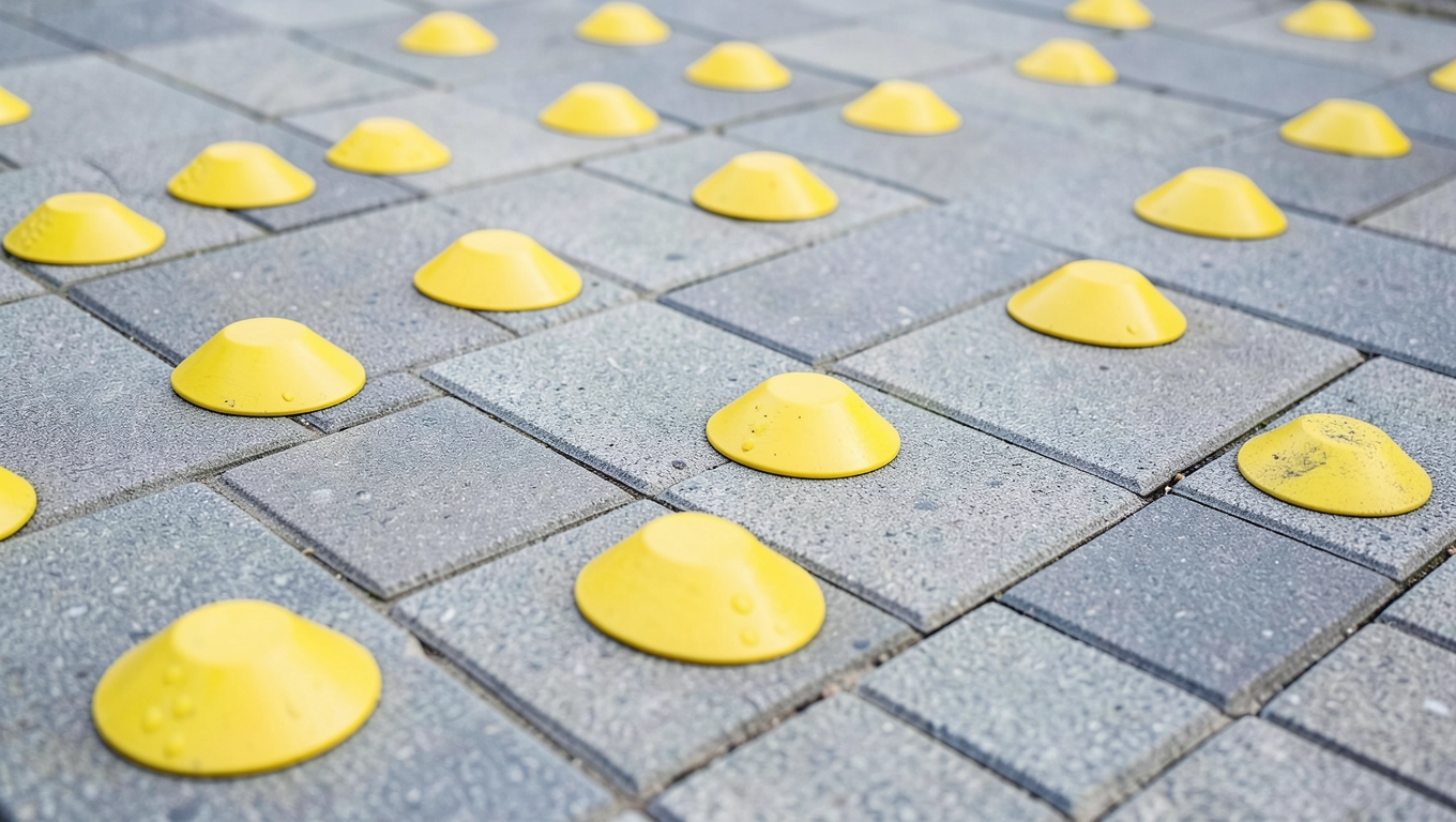 Płytki prowadzące dla niewidomych