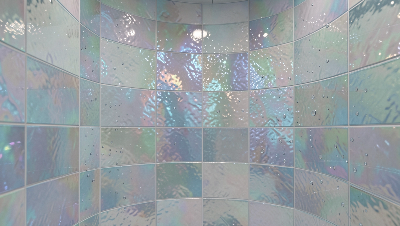 Płytki szklane do łazienki 3D