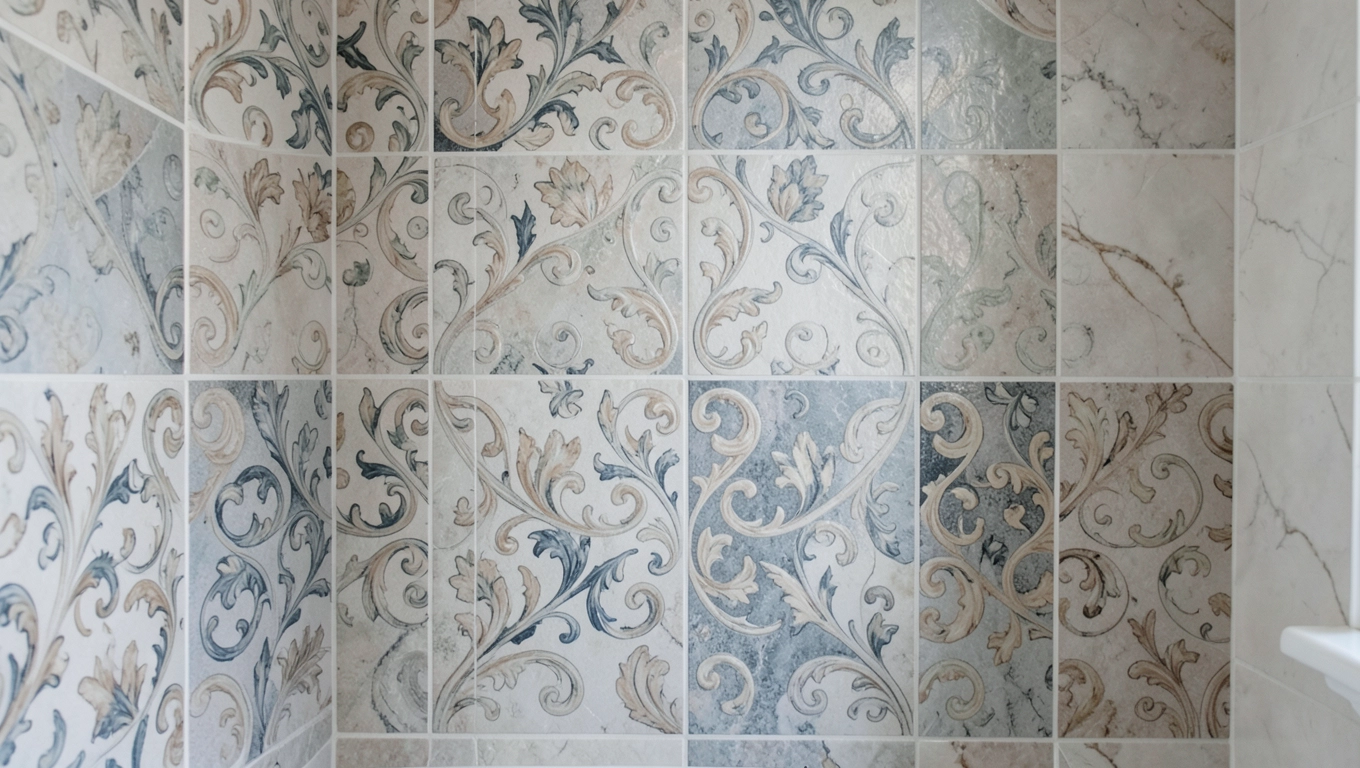 Płytki z motywem do łazienki