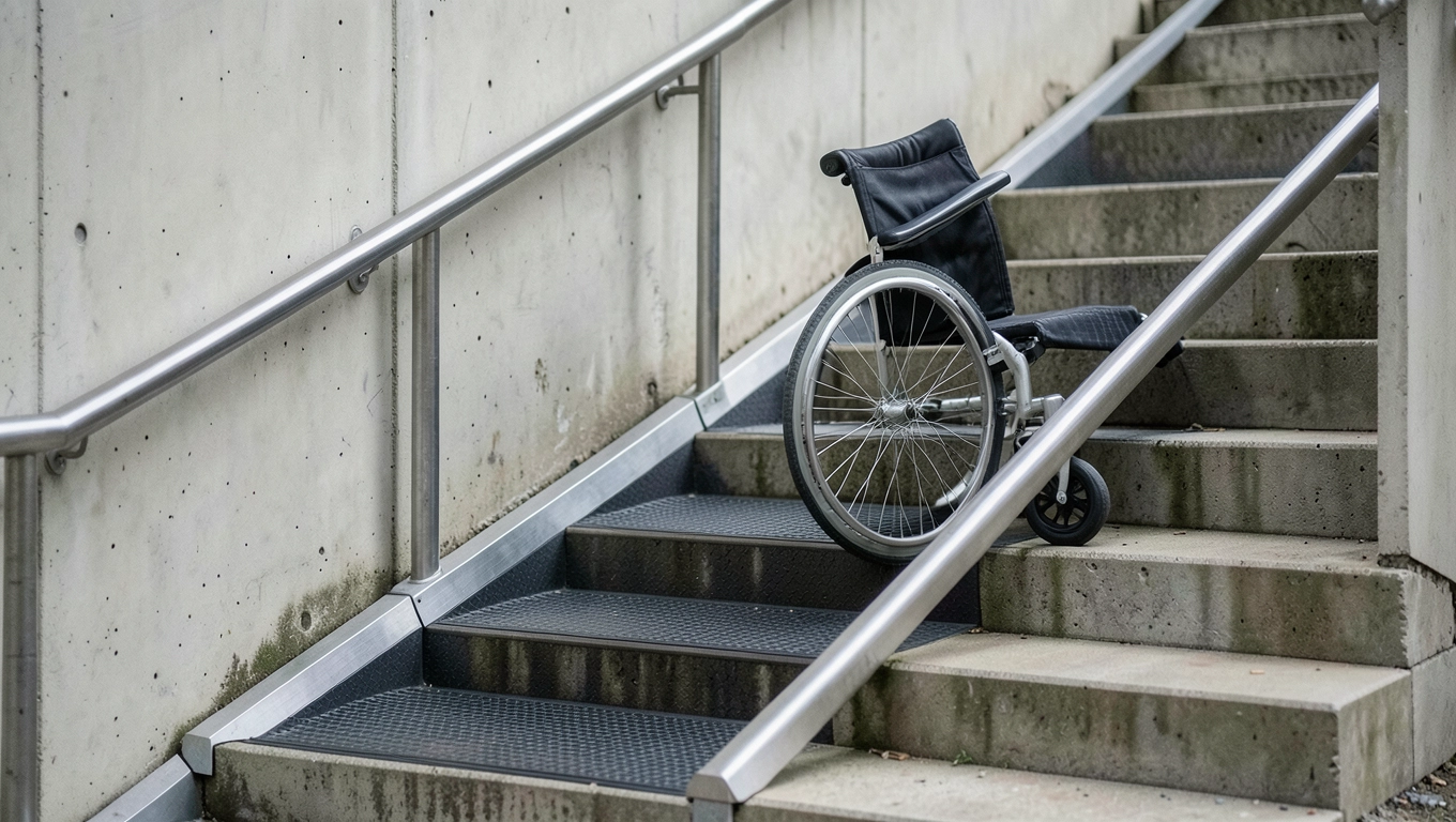 Podjazd dla wózków inwalidzkich na schody
