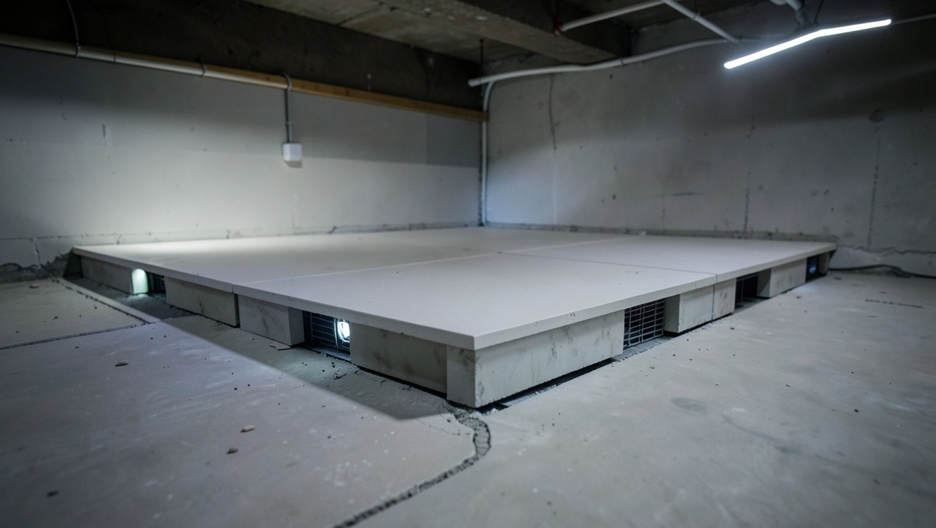 Podniesienie posadzki w piwnicy