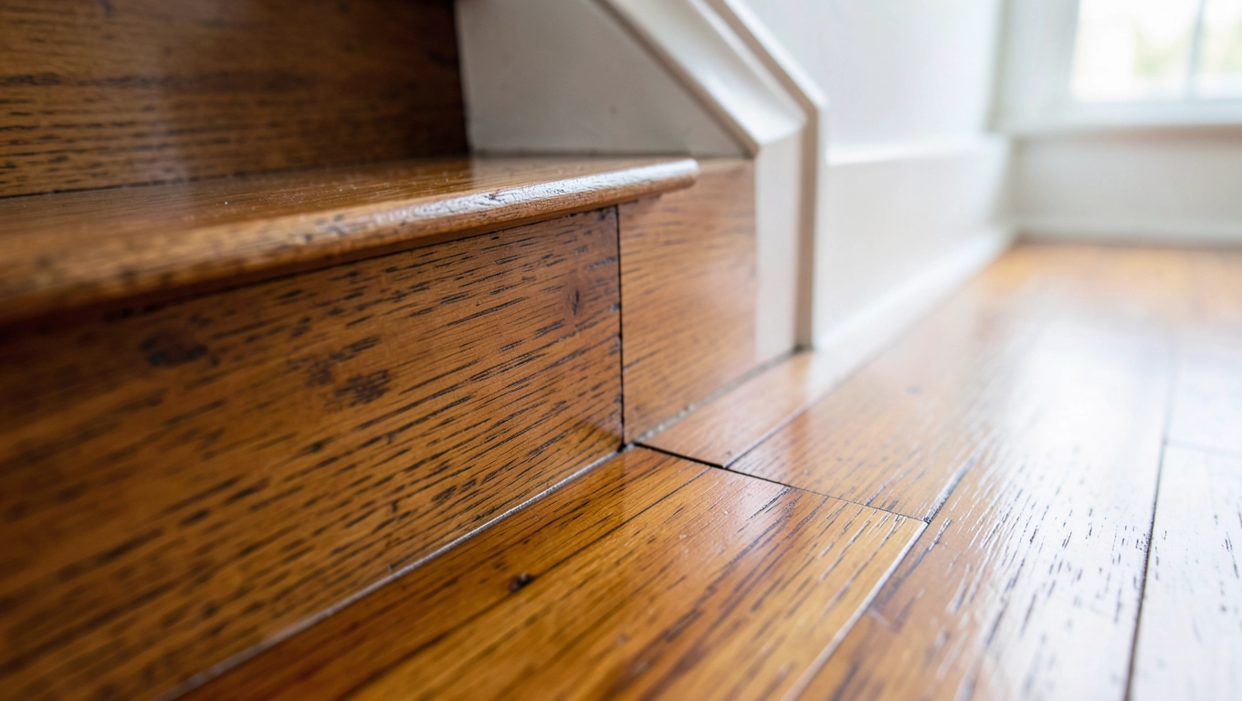 Połączenie schodów z podłoga