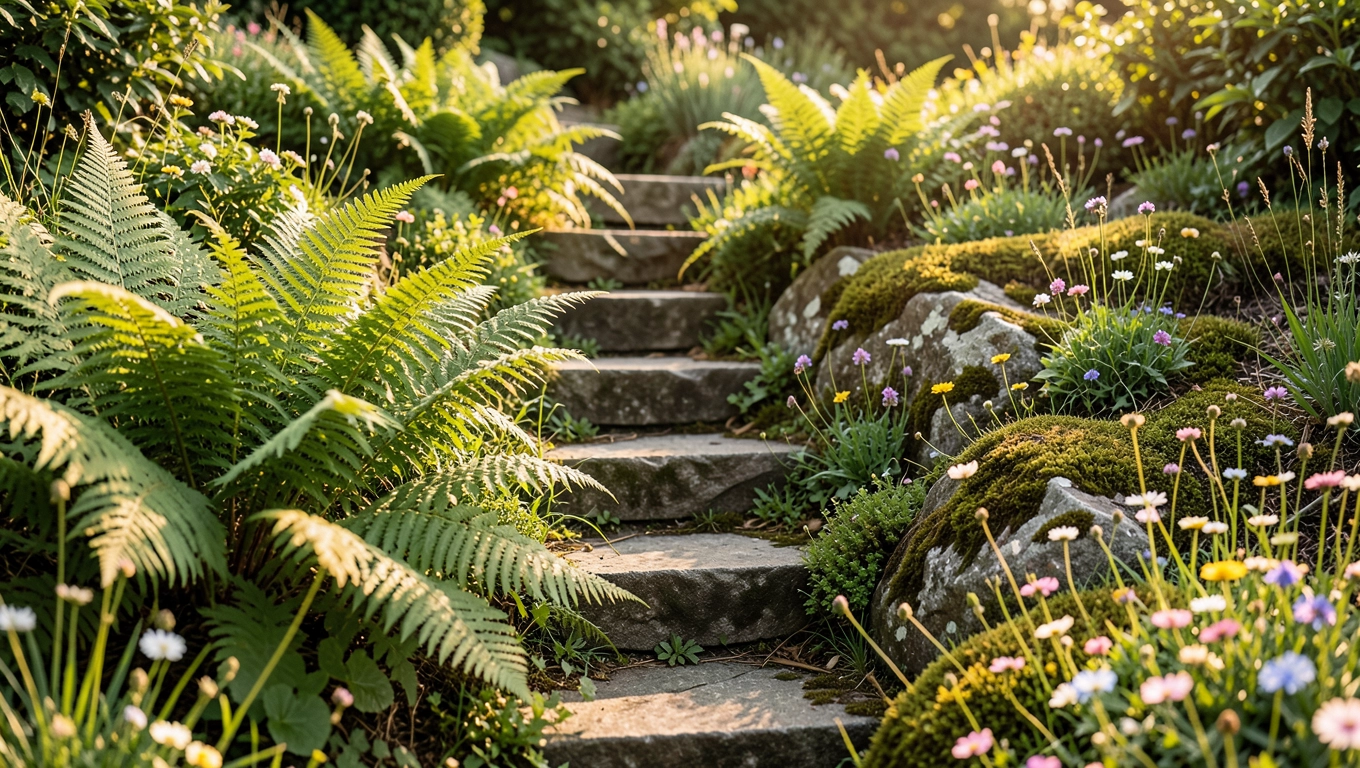 Pomysł na schody w ogrodzie