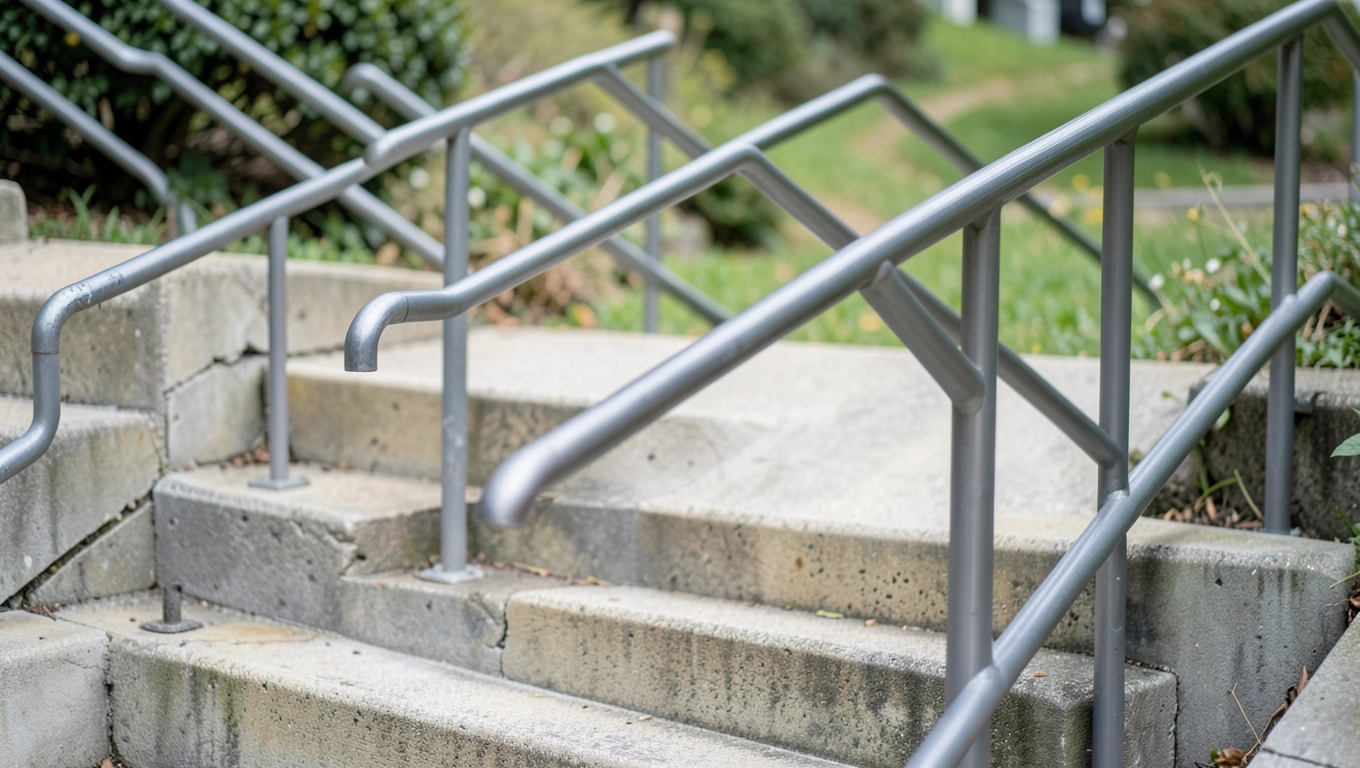 Poręcze przy schodach zewnętrznych przepisy