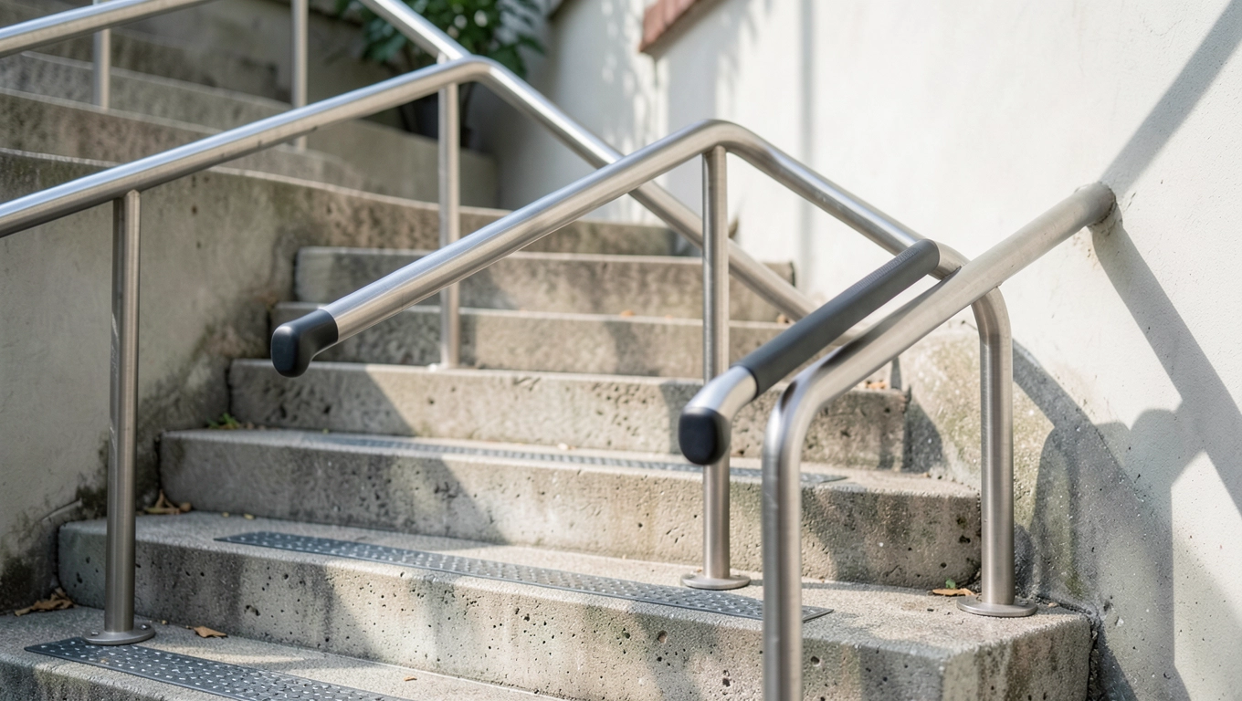 Poręcze schodowe dla niepełnosprawnych