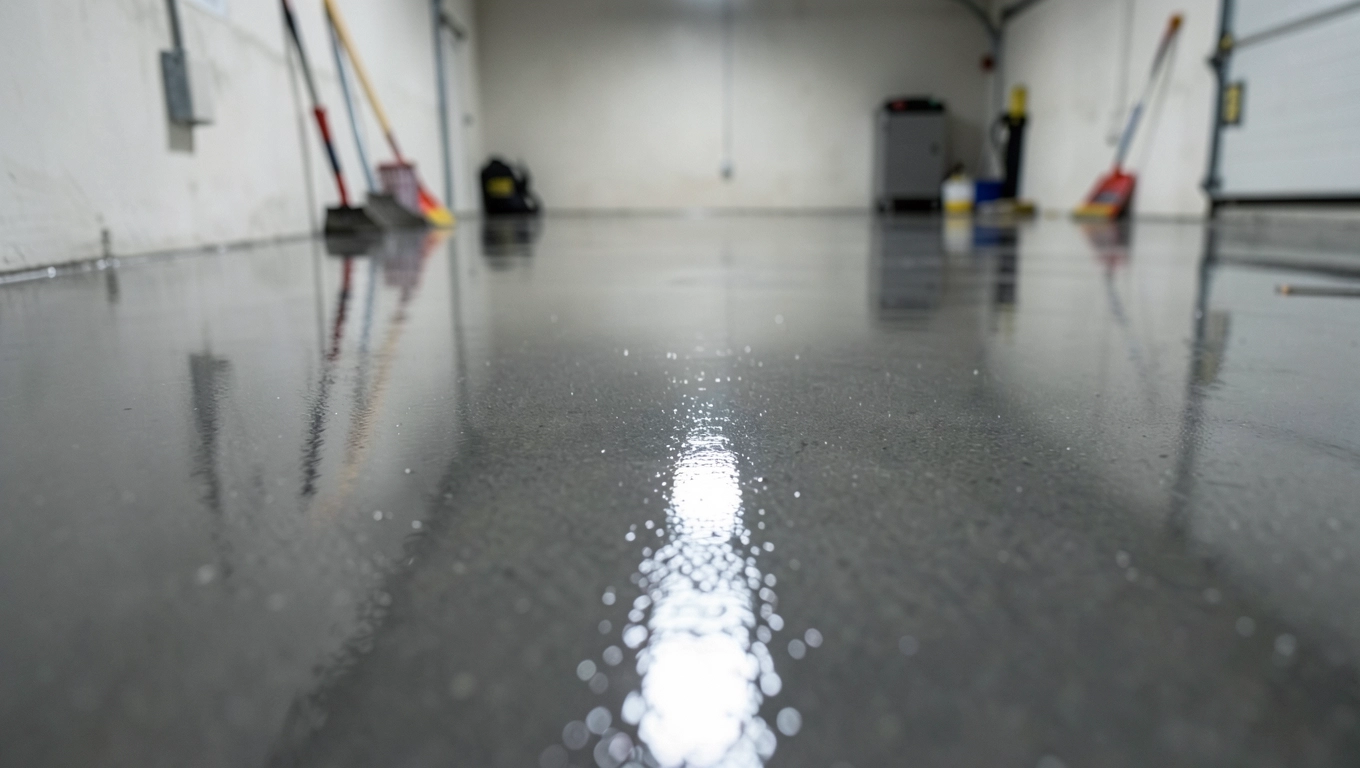 Posadzka żywiczna w garażu