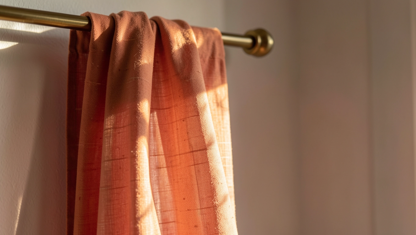 Poziom zaciemnienia i przepuszczalność światła zasłon terakota