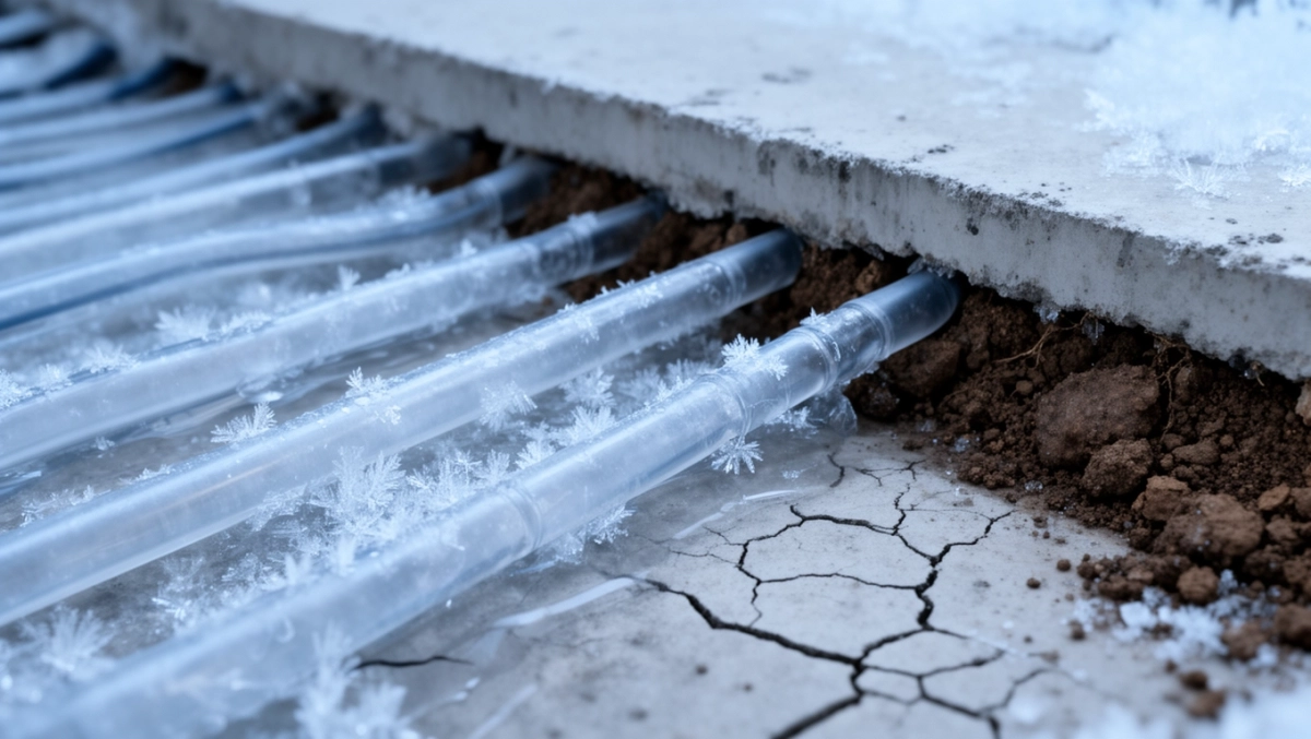 Przy jakiej temperaturze zamarza woda w podłogówce