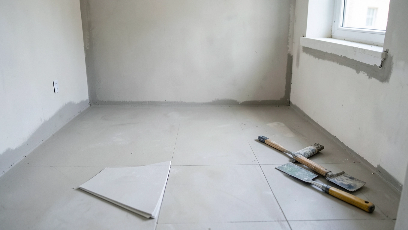 przygotowanie łazienki pod płytki