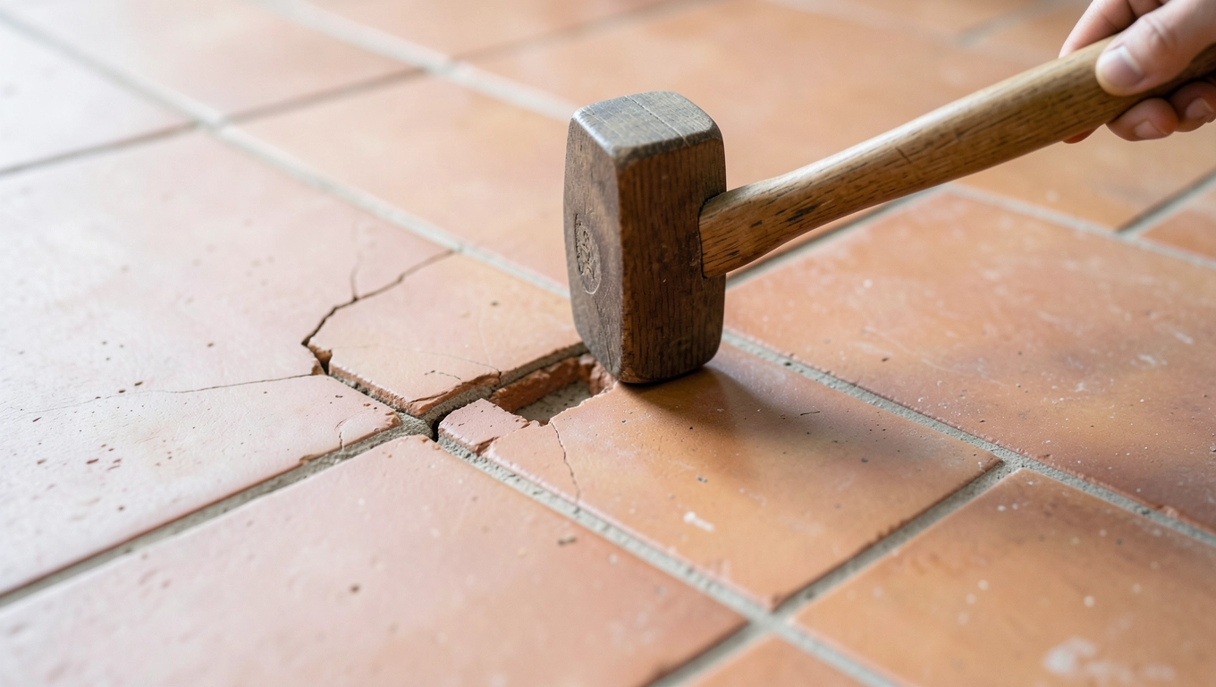 Przygotowanie terakoty pod panele winylowe