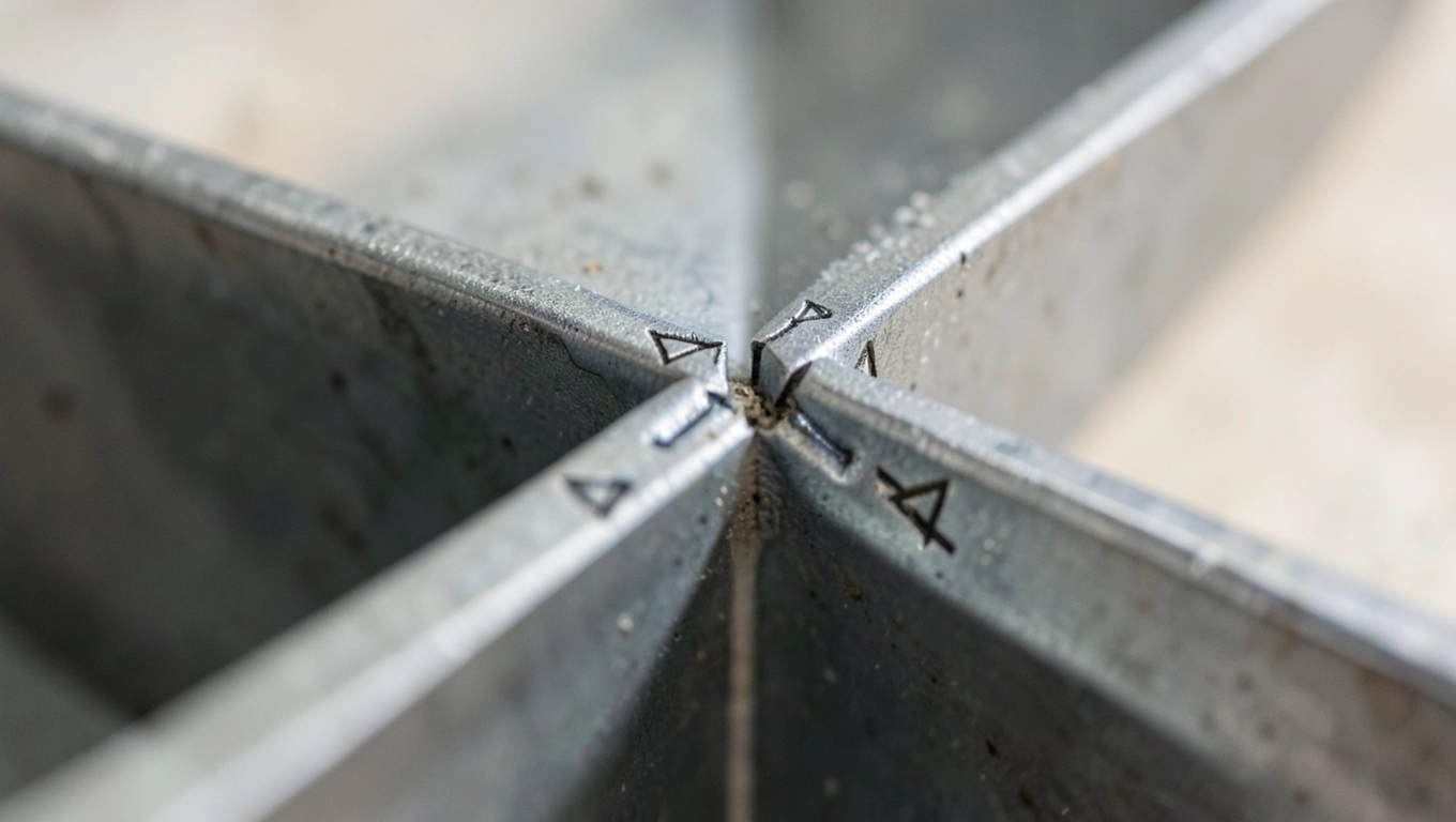 Rodzaje oznaczeń spoin pachwinowych i czołowych